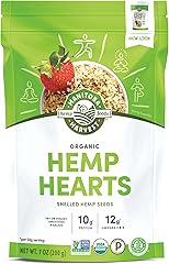 Manitoba Harvest Organic Hemp Hearts, Shelled Hemp Seeds - 7oz - 10g Plant Protein & 12g Omega 3 & 6 per 30g serving - Easy-t