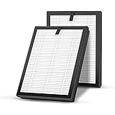 2 Pack ClearAir-A5 Replacement Filt-er Compatible with VEWIOR A5 ClearAir-A5 H13 True HEPA Air Cleaner Purifi-er for Home Large Room, 3-in-1 High-efficiency Air Filt-er for Wildfire Smoke Pollen Dust