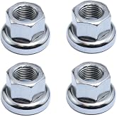Meuey Lyot M10 Bike Wheel Axle Nut - 4PCS, Silver