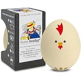 Rooster Beepegg &ndash; Egg Timer for Boiling Eggs &ndash; Musical Egg Cooker for Soft, Medium, Hard Boiled Eggs &ndash; Food Safe &ndash; Singing Floating Egg Timer &ndash; Egg Cooker for 3 Levels of Doneness - Brainstream