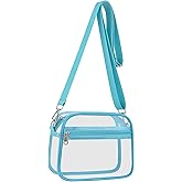 Clear Bag for Stadium Events Clear Sports Fan Handbags Purses with Adjustbale Strap for Concerts Festivals Game Day