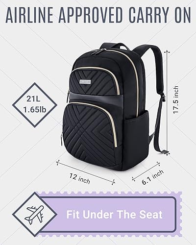 LIGHT FLIGHT Laptop Backpack for Women, Work Backpack Fits