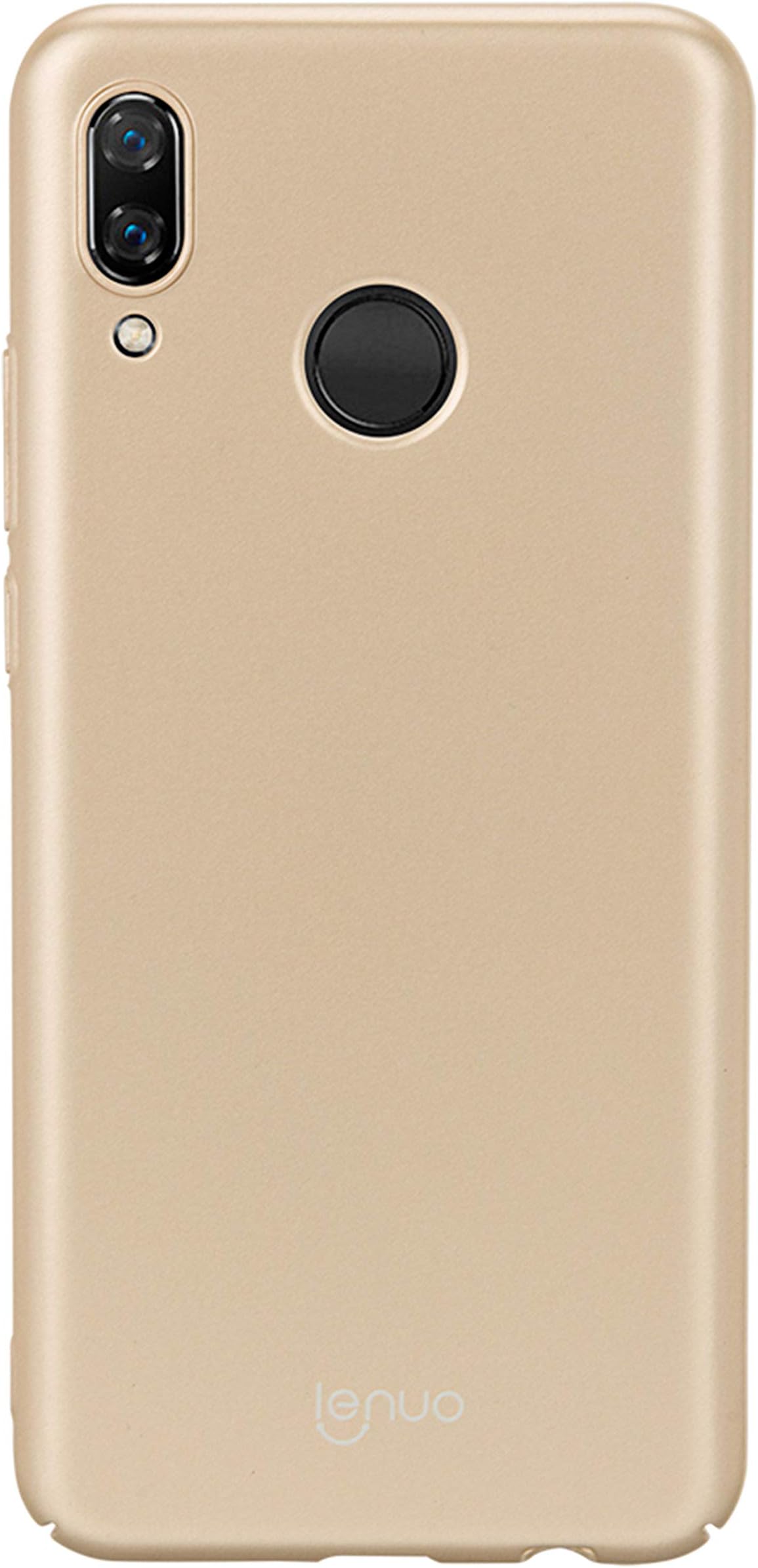 Huawei Nova 3 Case - Simple Fashion Light and Thin Shock-Absorb PC Back Shell Protective Case Cover for Huawei Nova 3 (Gold)