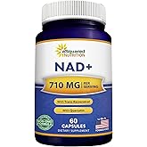 aSquared Nutrition NAD Resveratrol Supplement - NAD+ Nicotinamide Riboside 500mg (Vitamin B3) Plus Trans-Resveratrol & Quercetin - NMN Alternative for Men & Women - 60 Capsules