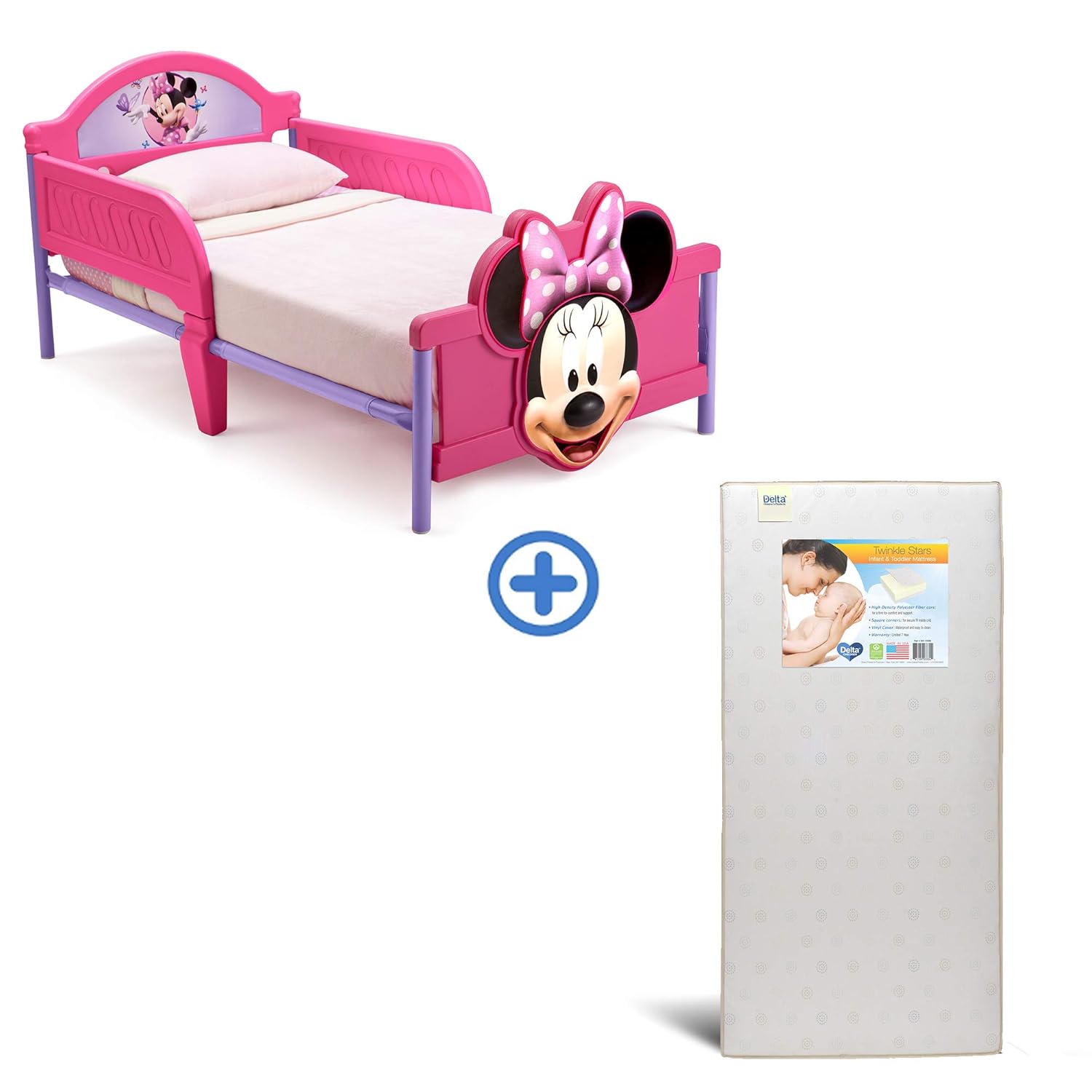 Disney Mickey Mouse With Twinkle Stars Crib Toddler Mattress Delta Children Interactive Wood Toddler Bed Baby Nursery