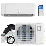 GarveeTech 12000 BTU Mini Split Air Conditioner,22 SEER2 Ductless Inverter AC w/ 115V, Cool Up to 750 Sq. Ft with Heat Pump System, Compatible with Alexa, White