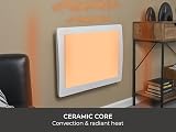 Adam Solis NDT-22B1 White Ceramic Core Electric Radiator 1000W view 7