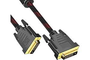 MMOBIEL DVI to DVI Cable Adapter - Male DVI-D Dual Link to Male DVI-D Dual Link – Video Cable Converter Supports Monitor, PC,