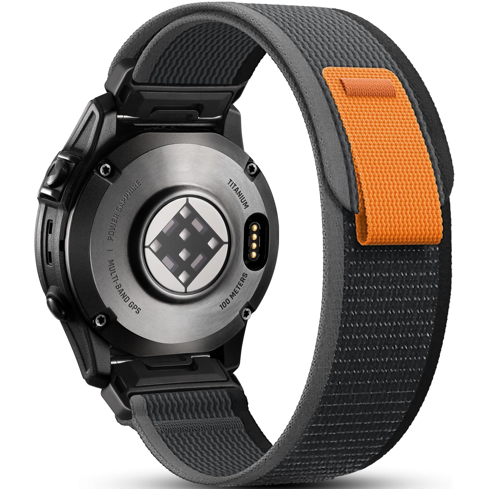 Photo 1 of IMIVIO Compatible with Garmin Watch Band, 22mm Quickfit Nylon Replacement Sport Watch Bands Compatible with Garmin Fenix 8 & Tactix 8 AMOLED 47mm/Fenix E/7 Pro/7/6/6 Pro/5/5 Plus/Forerunner 945/965