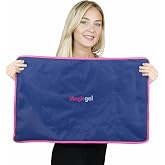 Extra Large &amp; Reusable Ice Pack (15 x 23.5 inches, XL) for Maximum Back and Full Body Pain Relief from Injuries, Swelling, Bruises, Sprains | Ice Blanket for Sleeping &amp; Physical Therapy | By Magic Gel
