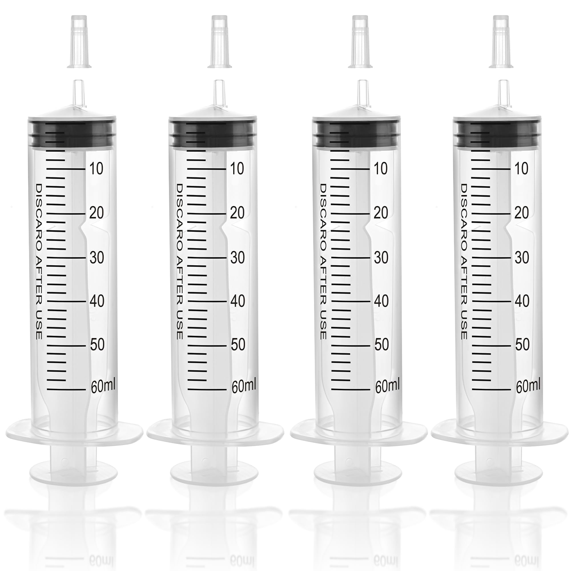 Photo 1 of 12pack 60ml Large Syringes Without Needle, With Cap for Liquid, Measuring, Ink Refilling, Oil, Liquids Glue Applicator, Individually Sealed