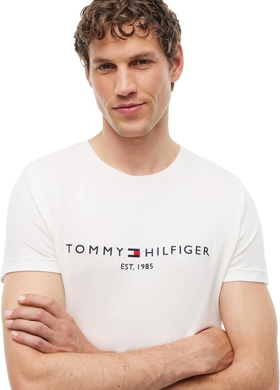 T-shirt masculina slim fit de manga curta, marfim (pétala de marfim), L — foto 3 de 5