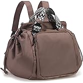 Carfond Large Capacity Portable Backpack Tote Bag For Car Travel, Lightweight Foldable Nylon Shopping Bag with 15 Pockets