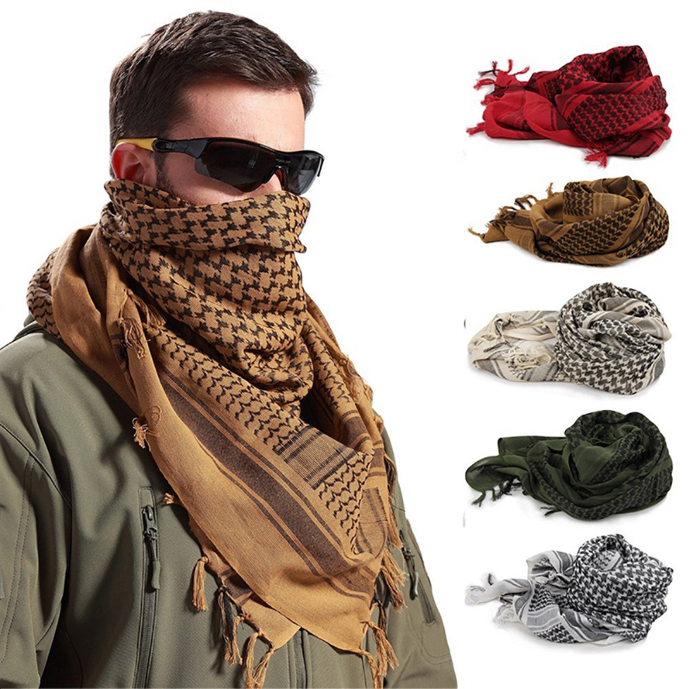 Oksale Military Men Scarves Arab Tactical Desert KeffIyeh Scarf Shawl