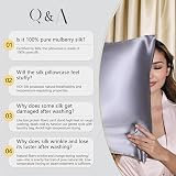 ZIMASILK 100% Mulberry Silk Pillowcase 19 Momme 6A Standard 50x75cm White view 7