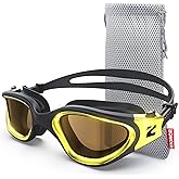 ZIONOR Swim Goggles, G1 Ultra Photochromic Polarized Swimming Goggles Men Women
