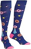 Sock It To Me, Knee High Funky Socks: Science and Space Aliens