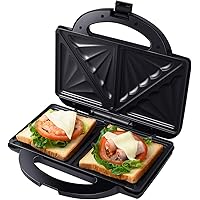Auertech Sandwich Maker, Toaster and Electric Panini Maker Omelette Grilled Cheese Machine with Extra-Large Non-Stick…