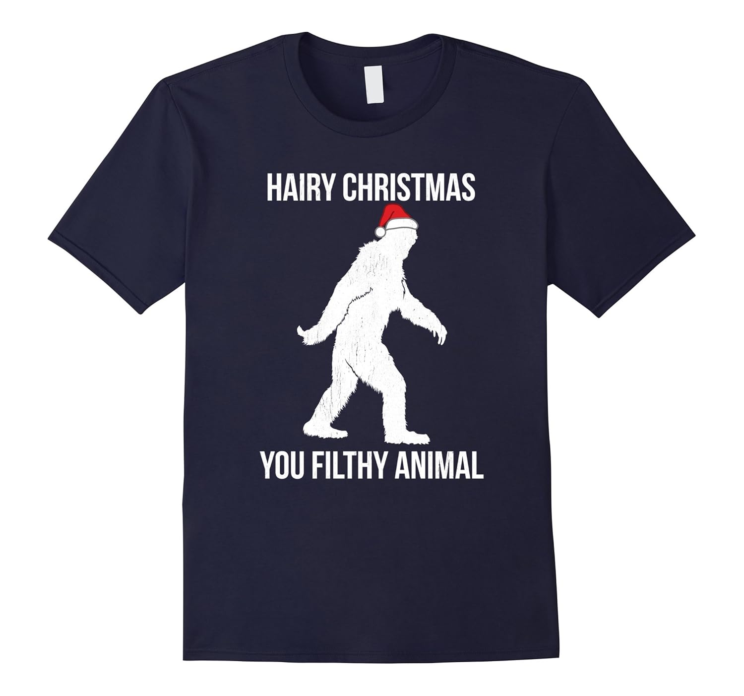 Hairy Christmas Bigfoot T Shirt Men Women-ANZ