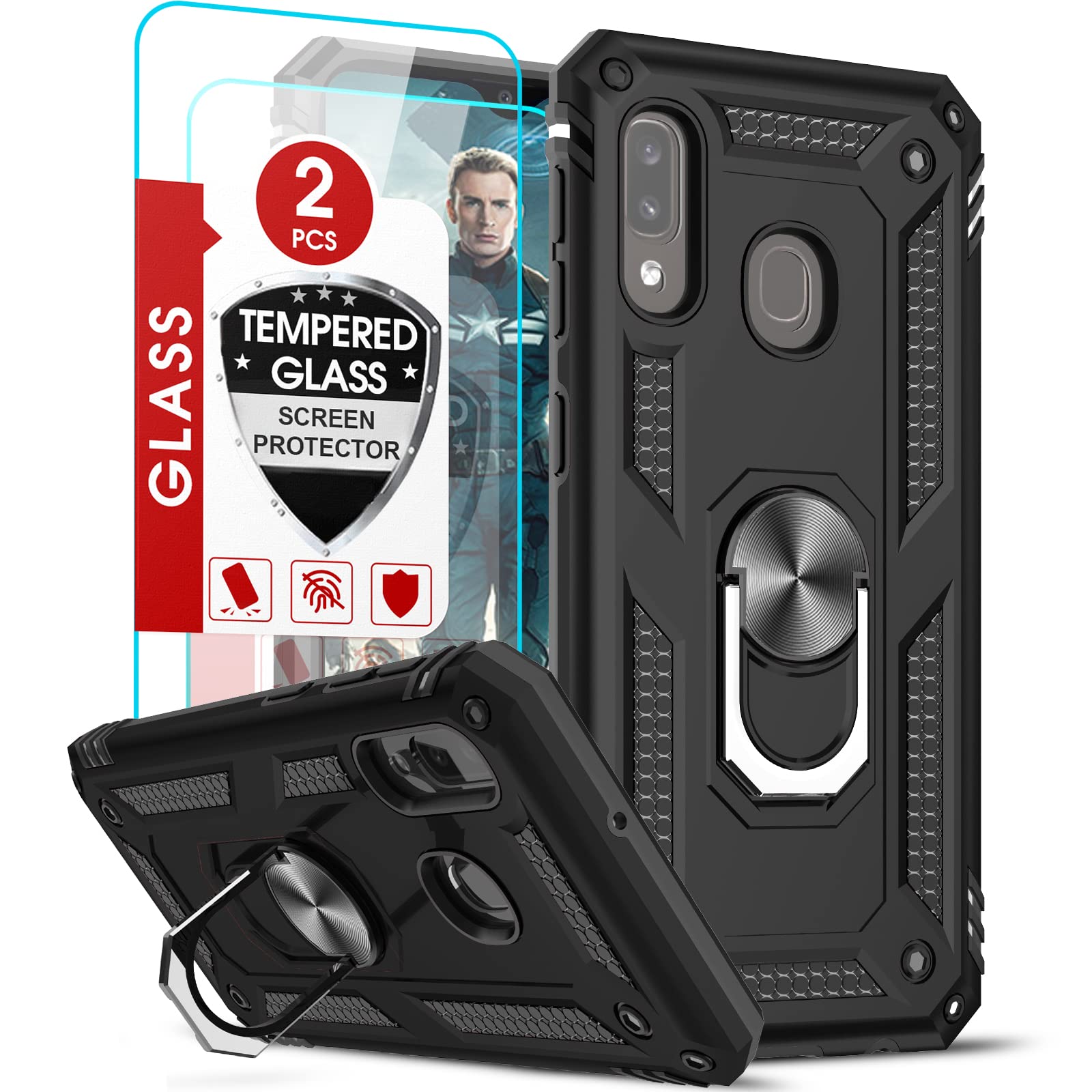 LeYi Compatible for Samsung Galaxy A20/ A30 Case (Not Fit A20S