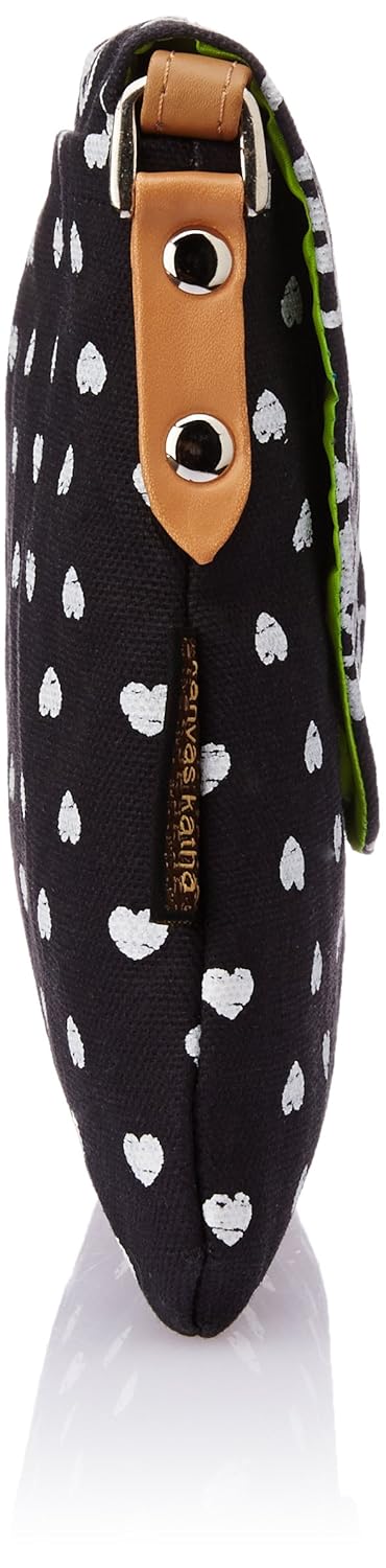 kanvas katha women sling bag (black)(kkpus/amz/07)