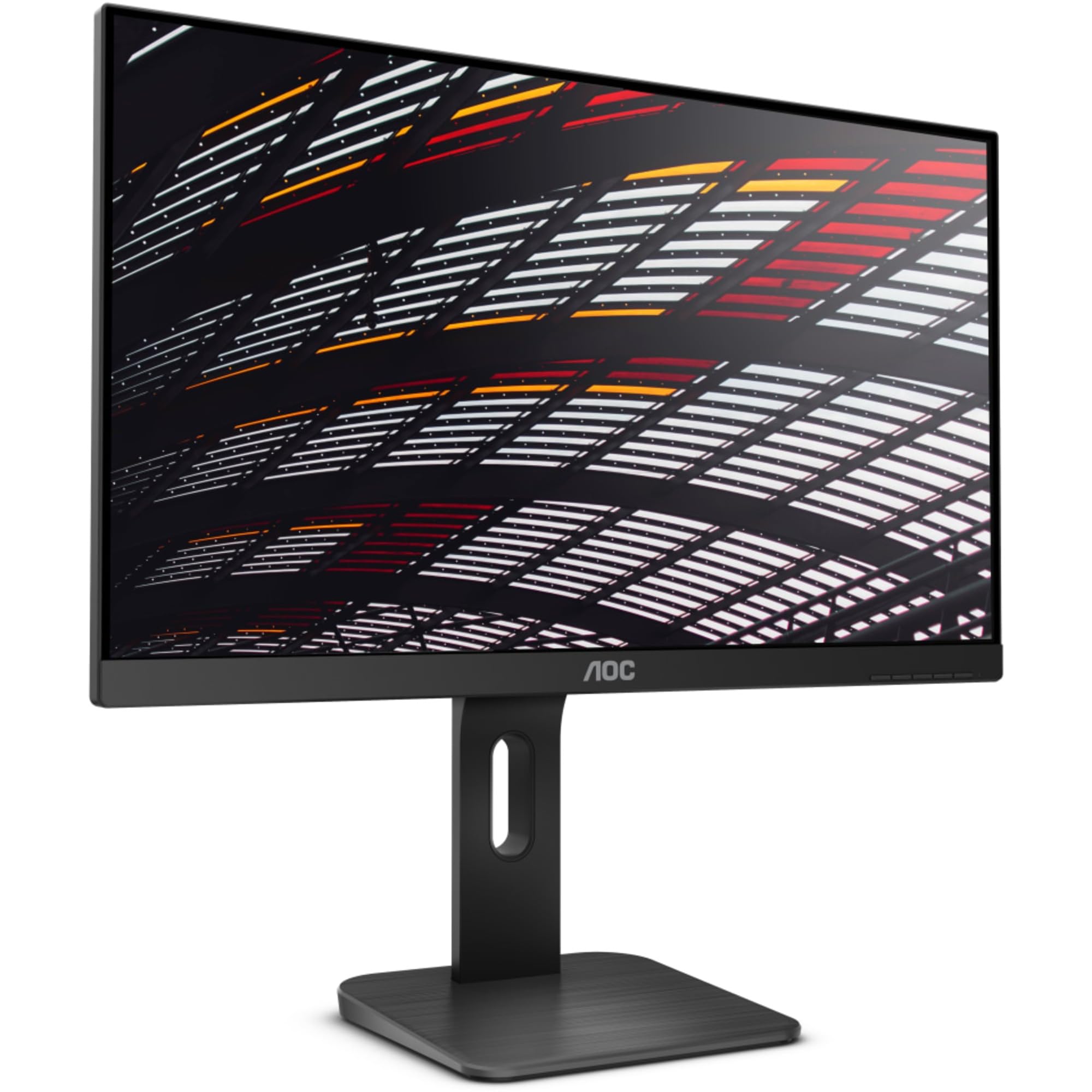 AOC 24P1 - 24 Inch FHD Monitor, 60Hz, 5ms, IPS, Speakers, Height Adjust, USB Hub, Flicker Free (1920x1080 @ 60Hz, 5ms, IPS, 250cd/m², HDMI/VGA/DVI/DP/USB 3.2)