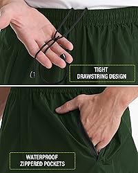 iCreek Men's Packable Rain Pants Waterproof