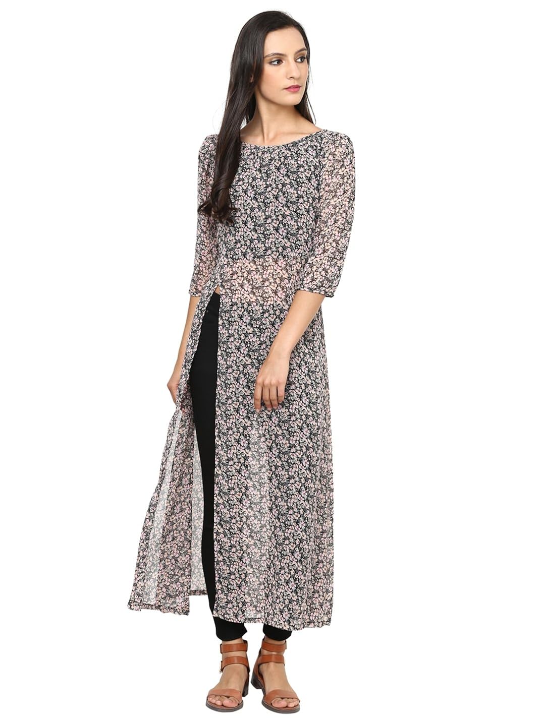 side slit maxi top