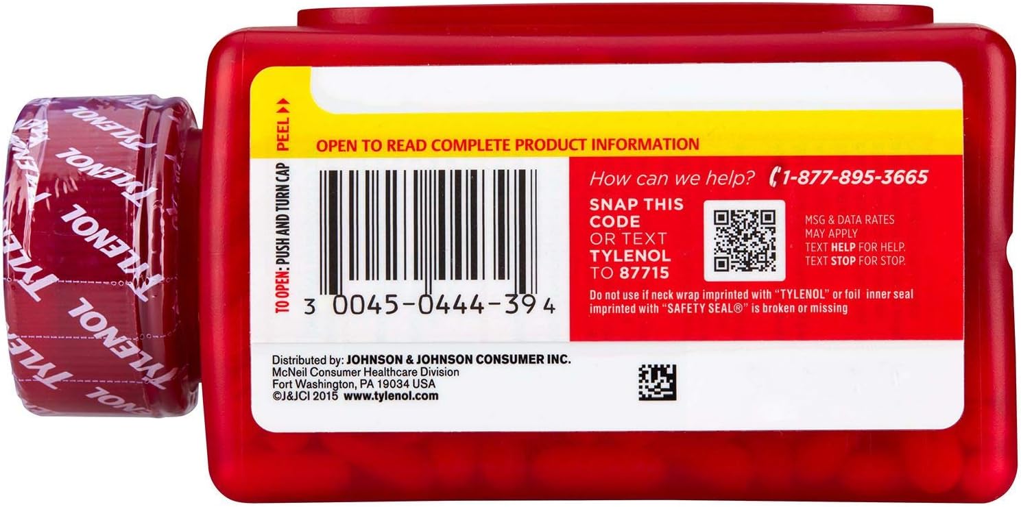 325 - 500 mg caplets - Tylenol Extra Strength Caplets - 325 ct.: Health & Personal Care