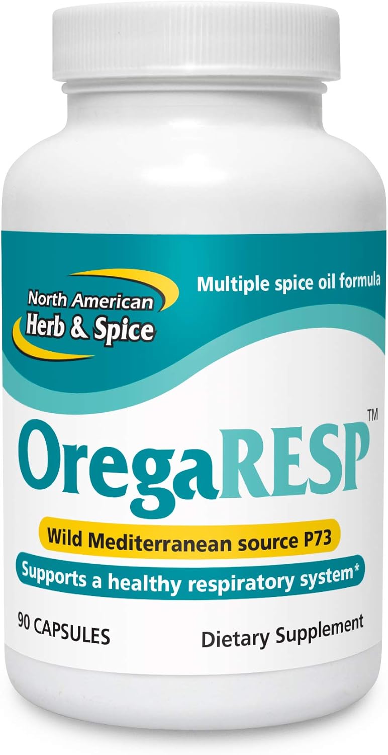 North American Herb and Spice, OregaRESP Capsules, 90-Count