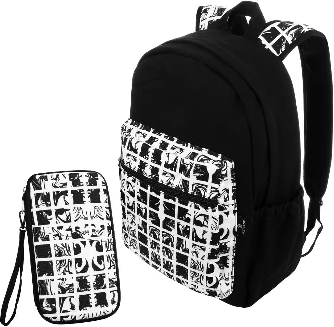Casual Padded & Comfortable 15in Laptop and Pouch Bookbag Set