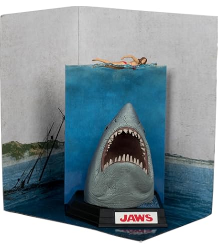 Jaws Tubarão 3D Movie Poster Statue - SD Toys - Jaws - Tubarão