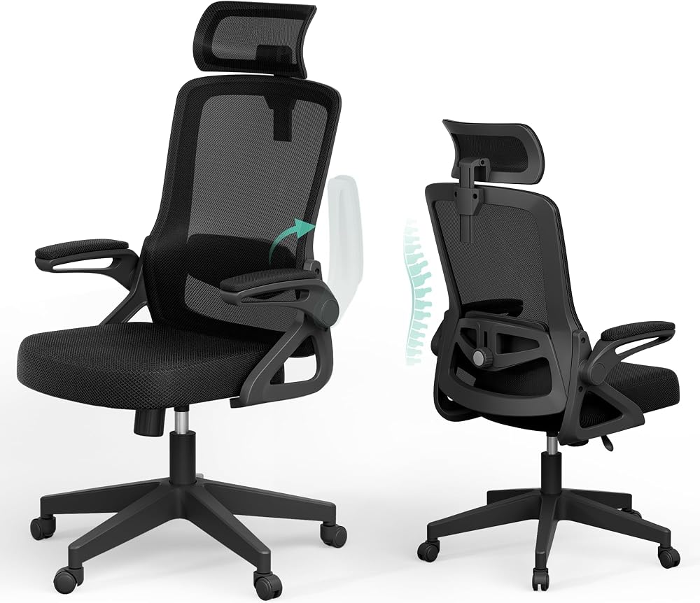 Tweakio Ergonomic Office Chair S-Shaped Mesh Deskr Home Study Office