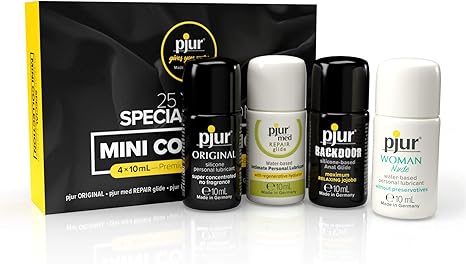 pjur Mini Collection - 25-Year Special Edition - 4X 10 ml Premium Personal Lubricants to Test and Try: Amazon.co.uk: Health Personal Care