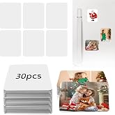 30Pcs Sublimation Magnet Blanks Custom Rectangular Magnets (2.95" x 2.16") | Personalized Fridge Magnet Sublimation Blanks Pr