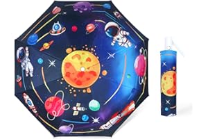 Kids Folding Umbrella Auto Open/Close Anti-rebound Safe Design UV Resistant Automatic Children Travel Umbrellas 8 Rib Reinfor