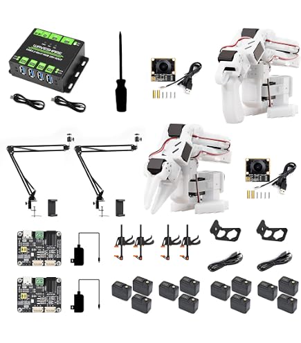 AI Robotic Arm Kit with Servo Motors – LeRobot SO-ARM101 Pro Low -Cost (Without 3D Printed Parts) | 6-DOF, Open-Source, Compatible with NVIDIA Jetson