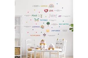 AUKIM Christian Bible Verse Wall Decals Children Inspirational Religious Wall Sticker Christian Scripture Decals Motivational
