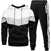 Riskrole Men's Hoodie Tracksuit 2 Pieces Set Athletic Casual Hooded Sweatshirt and Joggers Set Sweatsuit Outfits