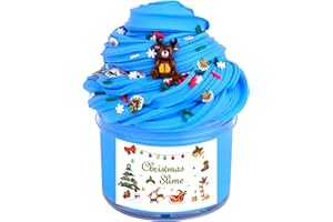 AFOFALL Butter Slime Kit, Birthday Presents for Kids, Party Favor for Girls Boys, Non Sticky, Super Soft Sludge Toy, Blue Scented Slime Toy, Anxiety and Stress Relief Toy, under 5 Dollar