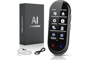 PHILIMORE Instant Language Translator Device, Photo TranslatorVoice & Photo Translation Learning Travelling Abroad Shopping Business, Support 138 Languages