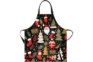 THISFIND Apron Home Kitchen Cooking Baking Gardening for Women Men with Pockets waterproof 32x28 inch