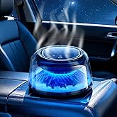 Car Air Freshener Diffuser for Essential Oils, Smart Automatic Car Fragrance Diffuser with 3 Adjustable Intensity & Auto On/Off, Premium Sandalwood Cologne Long-lasting