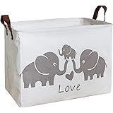 HIYAGON Rectangular Laundry Baskets,Fabric Storage Bin Storage Boxes,Collapsible Storage Basket for Toy, Clothes,Books.Shelve