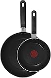 Tefal Taste Twin Pack FryPans - Black