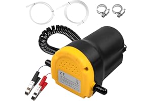 YEYETUO 12V 60W Oil Extractor Pump, Upgraded Oil Change Pump, Diesel Fluid Transfer Pump Extractor Scavenge Suction for Car, Small Truck, Tractor