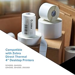 Zebra 3 x 1 in Direct Thermal Paper Labels