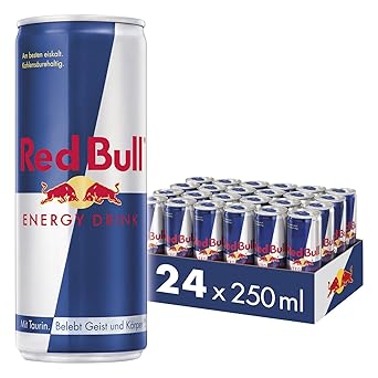 Red Bull Energy Drink Dosen Getränke 24er Palette, EINWEG (24 x 250 ml)