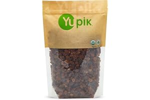 Yupik Organic Sultana Raisins, 1 kg, Gluten-Free, Kosher, Non-GMO, Vegan, Whole Dried Fruits, Naturally Sweet, No Added Sugar