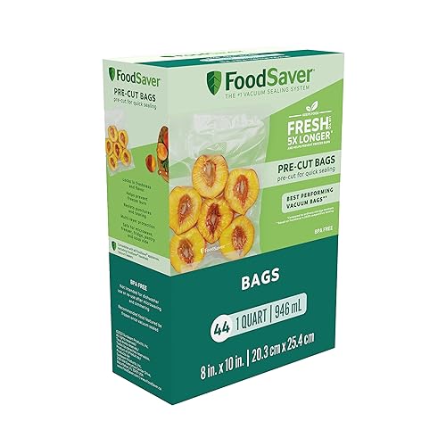 FoodSaver Precut Vacuum Sealer Bags for Airtight Food Storage and